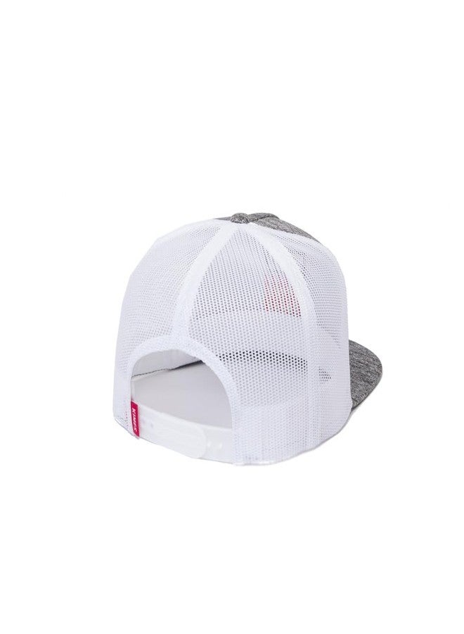 Kimes Ranch Cody Adjustable Snapback Trucker Cap Grey/Navy - Image 2